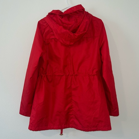 Centigrade Red water resistant Utility Jacket with Hood and Adjustable Waist - Picture 2 of 9
